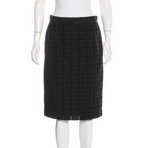 Black Dolce & Gabbana Lace Knee-length Skirt